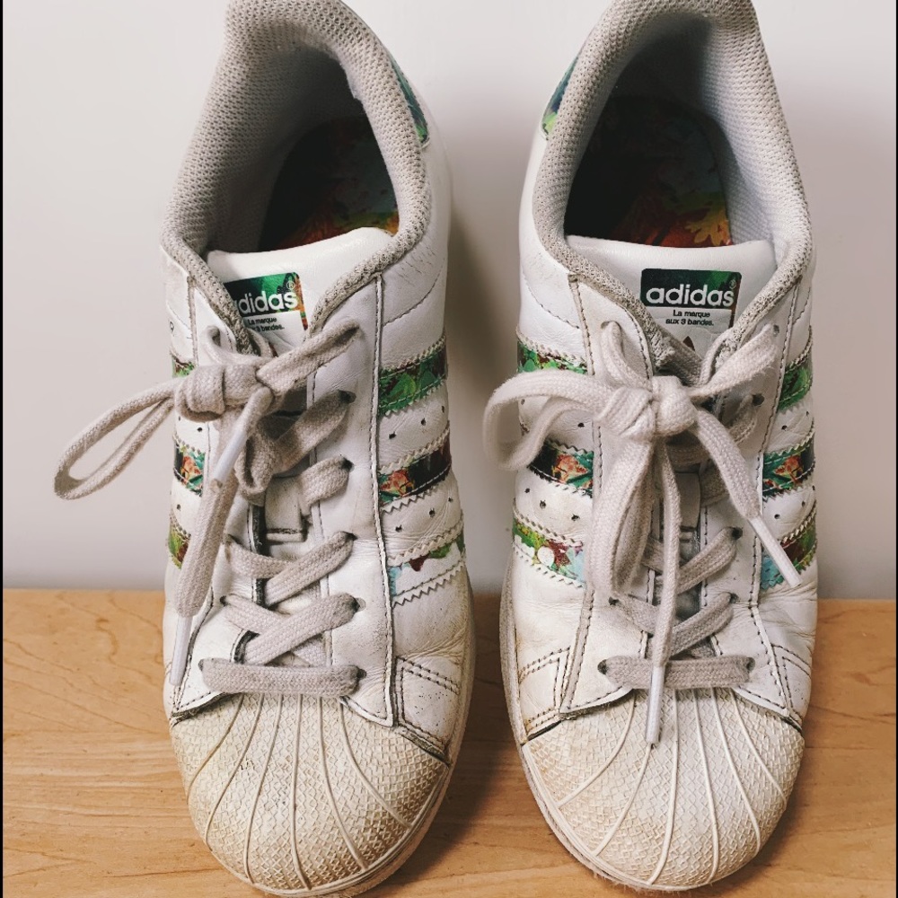 Adidas Superstar Tropical Print/White Sneakers